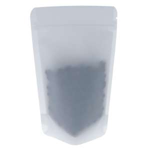 Doypack 100% recykling biały ( White ) 70g - opakowanie 100 szt + struna