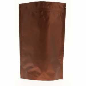 Doypack brązowy matowy 500g - opakowanie 100 szt.