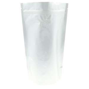 Doypack srebrny z wentylem 500g - opakowanie 100 szt.