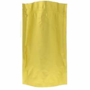 Doypack złoty matowy z wentylem 500 g - opakowanie 100 szt.