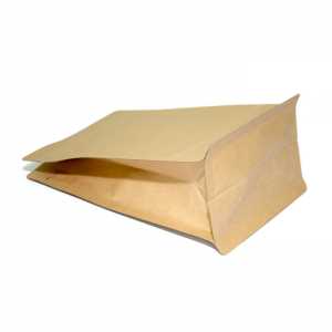 Torebka Flat Bottom RC 1kg+ wentyl - kraft- 100 szt.