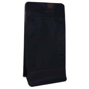 Torebka Flat Bottom 500g - Czarna - 100 szt.