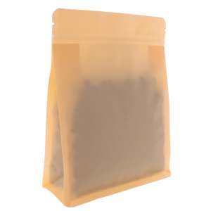 Torebka Flat Bottom Recykling 250g - Brzoskwiniowy (Peach) - 100 szt.