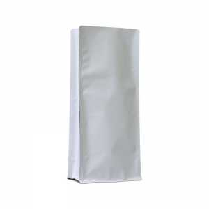 Torebka Flat Bottom RC 1kg + wentyl - Biała- 100 szt.