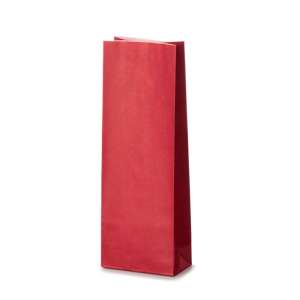 Torebka klockowa na klips - czerwona papierowa 50g - 100szt [11644]